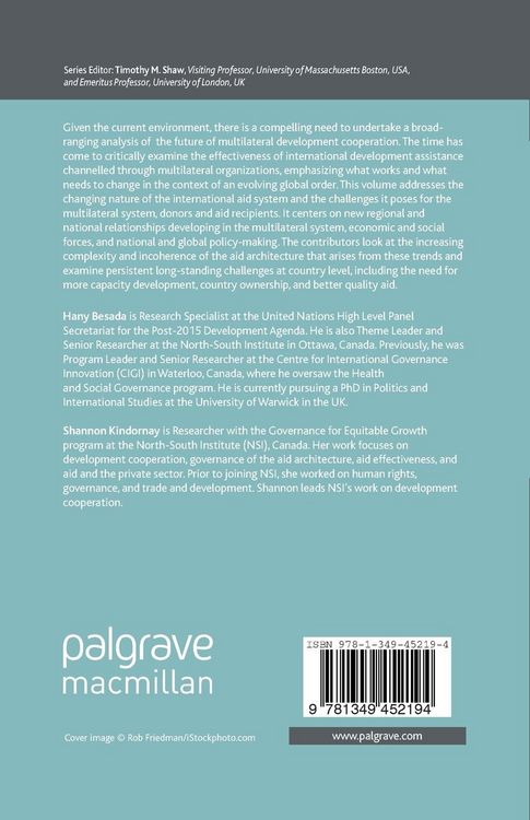 Produktbild: Multilateral Development Cooperation in a Changing Global Order