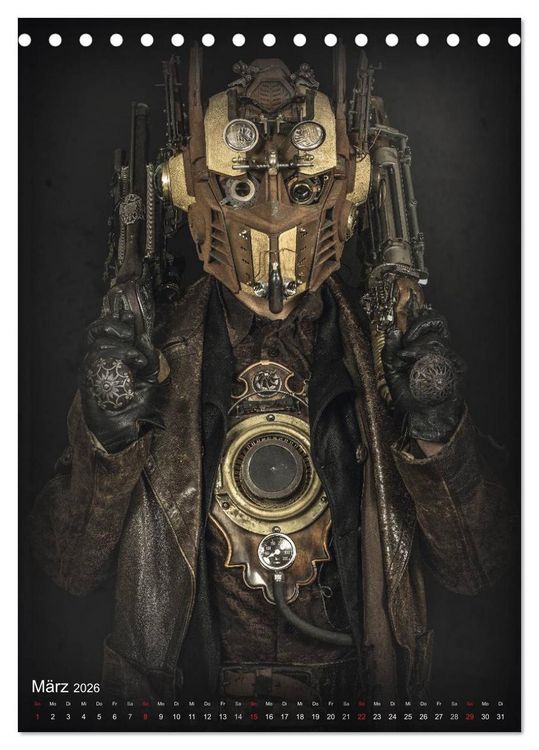 Produktbild: Steampunk Artwork (Tischkalender 2026 DIN A5 hoch), CALVENDO Monatskalender