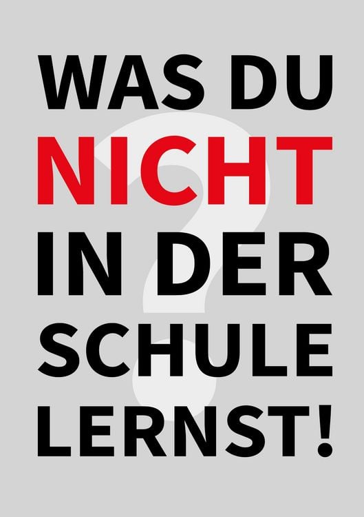 Produktbild: Was Du nicht in der Schule lernst