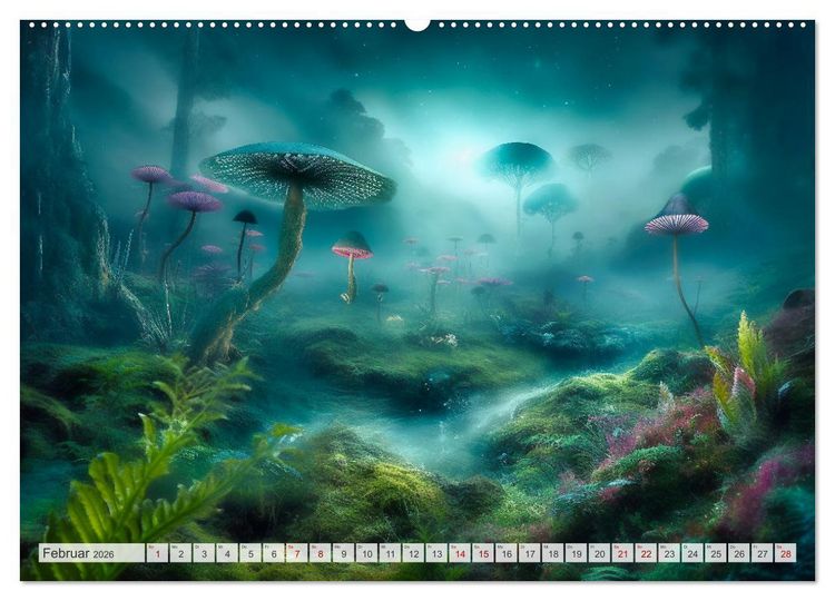 Produktbild: Extraterrestrisch - Auf fremden Planeten (hochwertiger Premium Wandkalender 2026 DIN A2 quer), Kunstdruck in Hochglanz