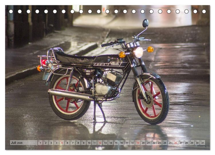 Produktbild: Oldtimer Mopeds - fotografiert von Michael Allmaier (Tischkalender 2026 DIN A5 quer), CALVENDO Monatskalender