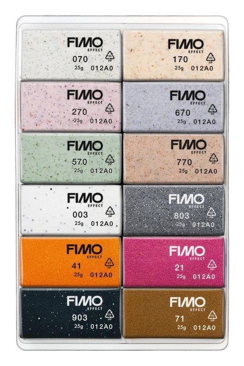 Produktbild: STAEDTLER FIMO effect Colour pack 8013, FIMO effect Boho Colours, 12 Halbbl&ouml;cken &aacute; 25 g, 8013 C12-5