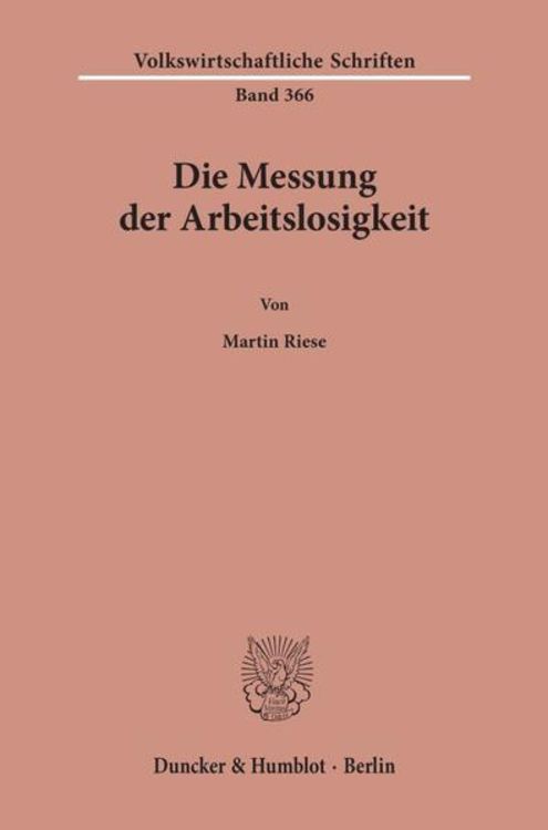 Produktbild: Die Messung der Arbeitslosigkeit.