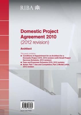 Produktbild: Riba: RIBA Domestic Project Agreement 2010 (2012 Revision):
