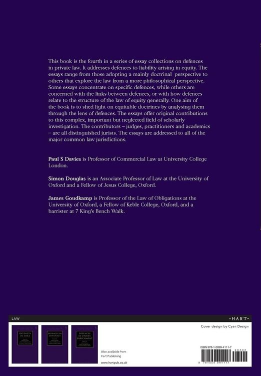 Produktbild: Defences in Equity