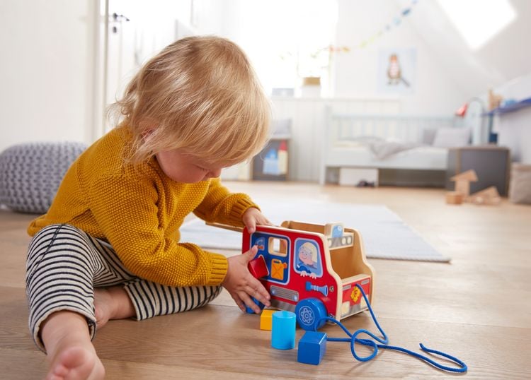 Produktbild: HABA Ziehfigur Feuerwehrauto