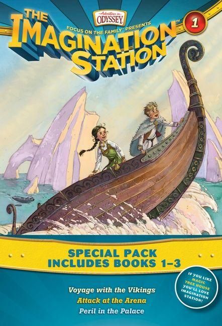 Produktbild: Imagination Station Books 3-Pack: Voyage with the Vikings / Attack at the Arena / Peril in the Palace