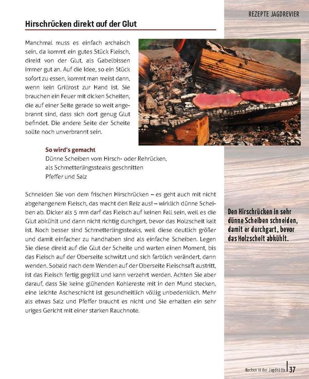 Kochen in der Jagdhütte
