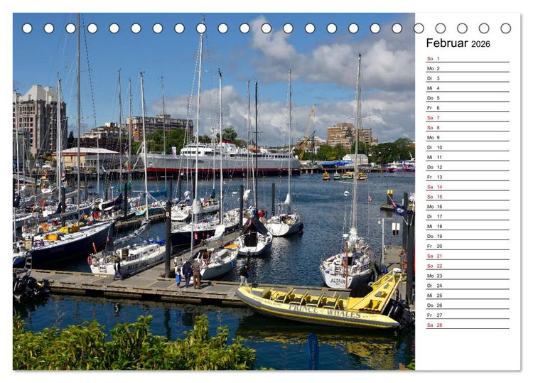 Produktbild: Vancouver Island - Perle im Kanadischen Westen (Tischkalender 2026 DIN A5 quer), CALVENDO Monatskalender