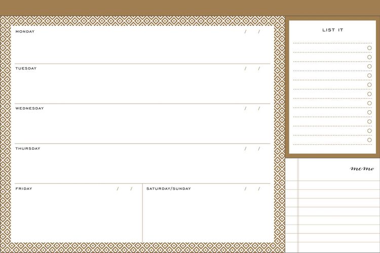 Produktbild: Modern Gold Desk Jotter