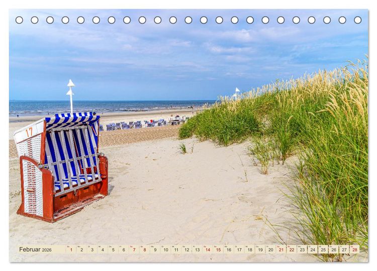 Produktbild: NORDERNEY - Meine Liebe zur Nordseeinsel (Tischkalender 2026 DIN A5 quer), CALVENDO Monatskalender