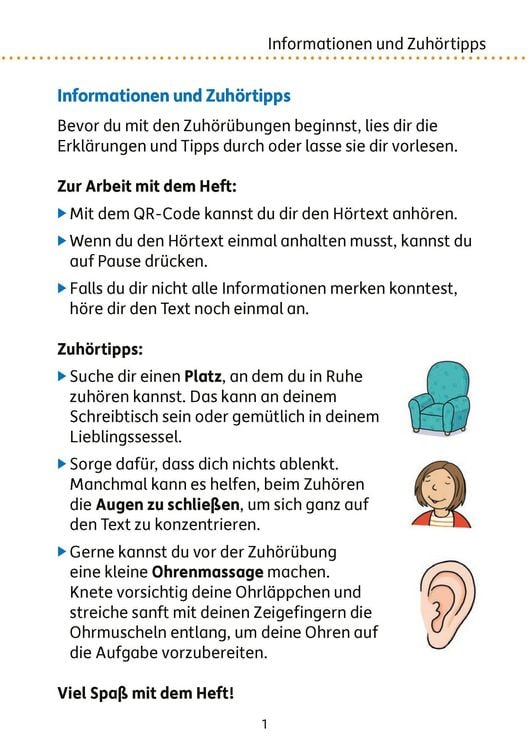 Produktbild: Mein &Uuml;bungsheft - Zuh&ouml;ren und verstehen 2. Klasse