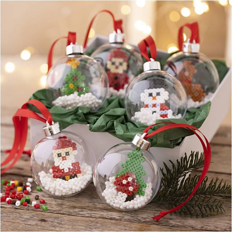 Produktbild: Creativ Company DIY Sets Fuse Beads Kreativ Set Weihnachtskugeln, Perlen, Kreativ Box