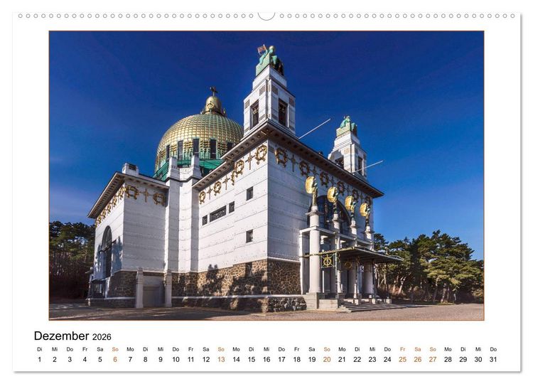 Produktbild: Otto Wagners Wien (Wandkalender 2026 DIN A2 quer), CALVENDO Monatskalender