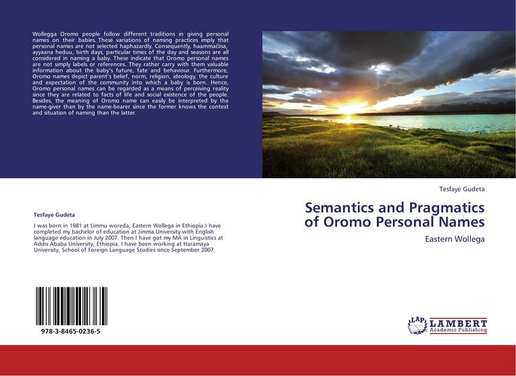 Produktbild: Semantics and Pragmatics of Oromo Personal Names