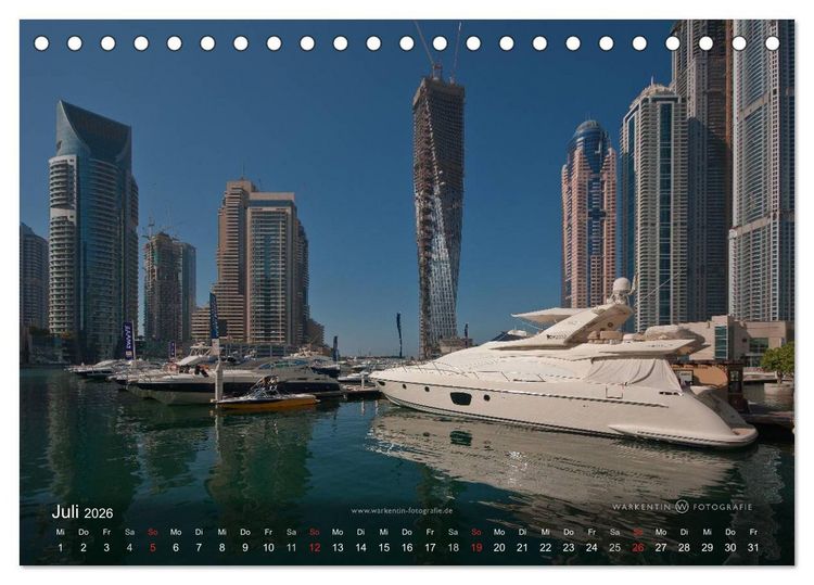 Produktbild: Faszinierendes Dubai (Tischkalender 2026 DIN A5 quer), CALVENDO Monatskalender