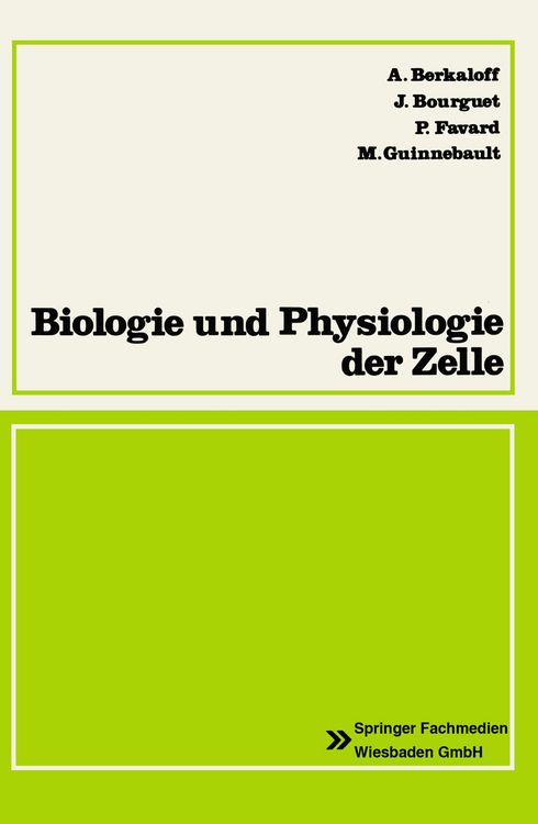Produktbild: Biologie und Physiologie der Zelle