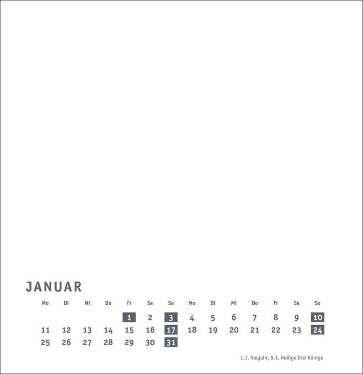 Produktbild: Premium-Bastelkalender wei&szlig; gro&szlig; 2027