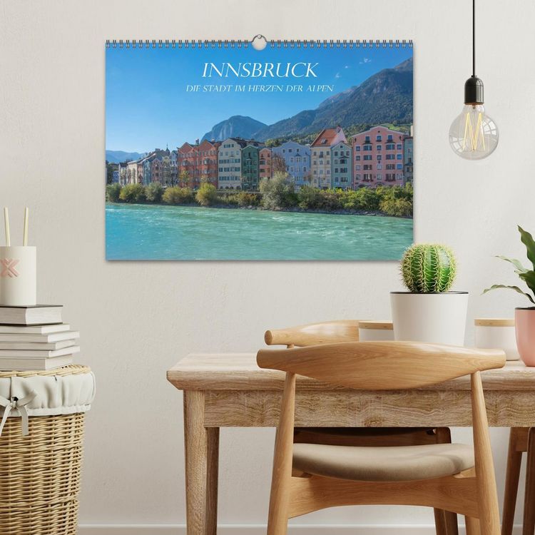 Produktbild: Innsbruck - Die Stadt im Herzen der Alpen (Wandkalender 2026 DIN A3 quer), CALVENDO Monatskalender