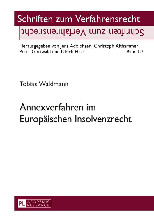Produktbild: Annexverfahren im Europaeischen Insolvenzrecht