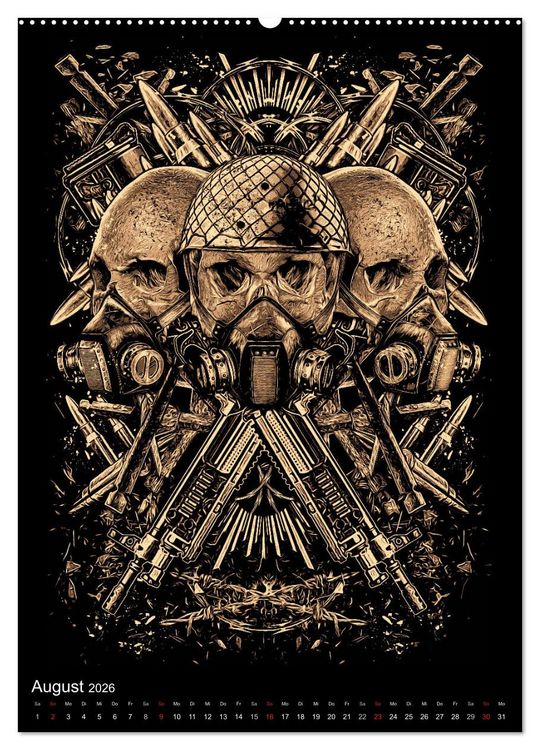 Produktbild: BLOODBOY/WAR ILLUSTRATION (Wandkalender 2026 DIN A2 hoch), CALVENDO Monatskalender