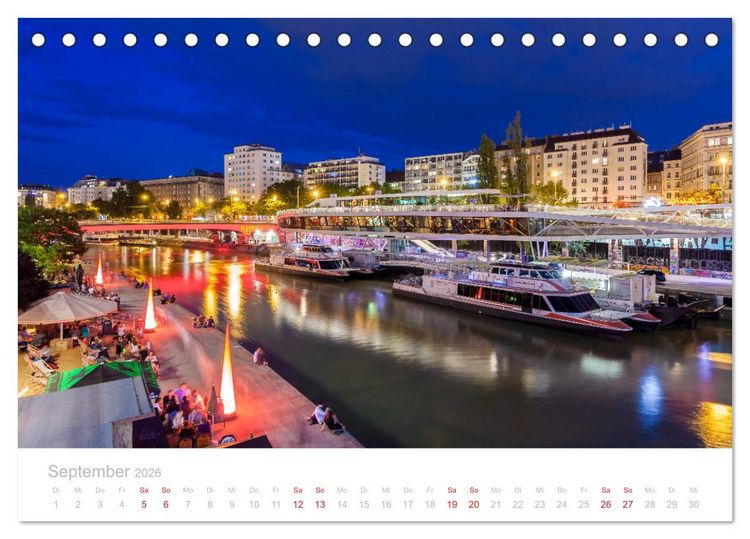 Produktbild: W I E N E R Impressionen (Tischkalender 2026 DIN A5 quer), CALVENDO Monatskalender