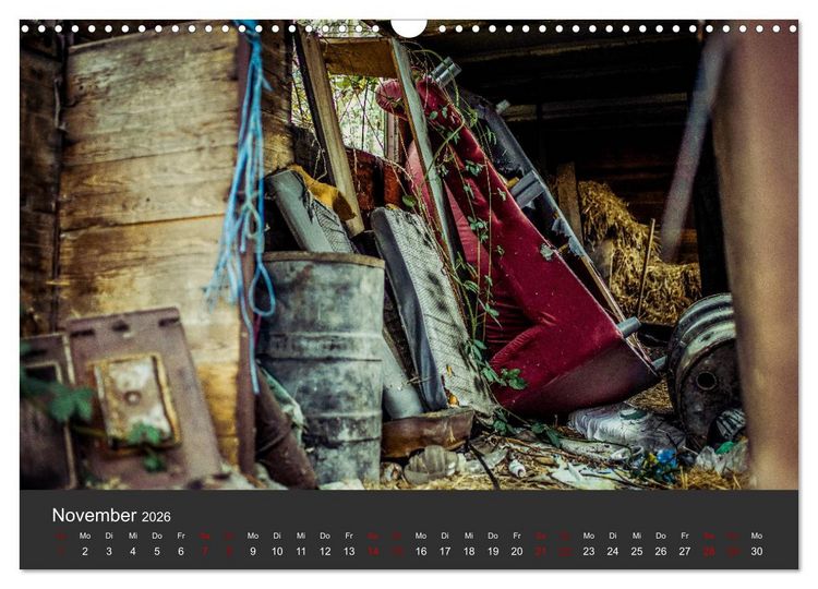 Produktbild: Verlassene Orte - Ein Lost Places Kalender (Wandkalender 2026 DIN A3 quer), CALVENDO Monatskalender