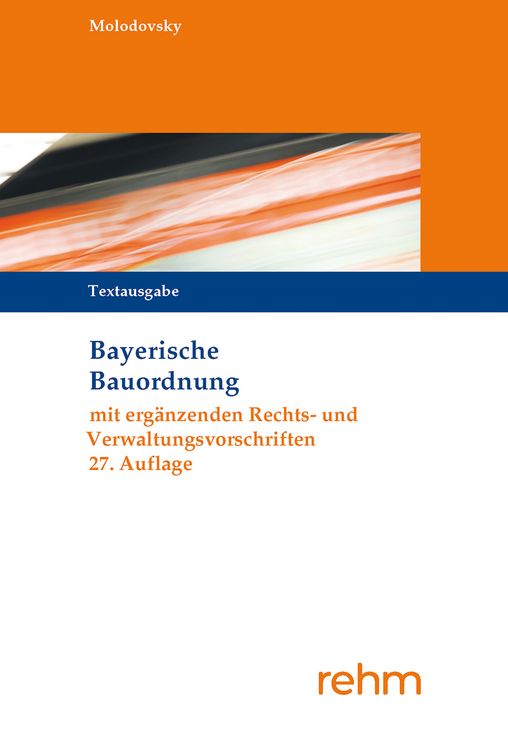 Produktbild: Bayerische Bauordnung Textausgabe