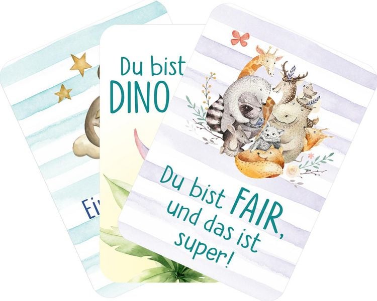 Produktbild: Mutmachkarten &ndash; Dino (Aquarelloptik)