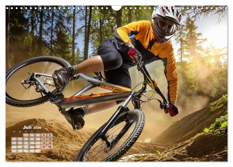 Produktbild: Abfahrtsrausch Downhill Aktion (Wandkalender 2026 DIN A3 quer), CALVENDO Monatskalender