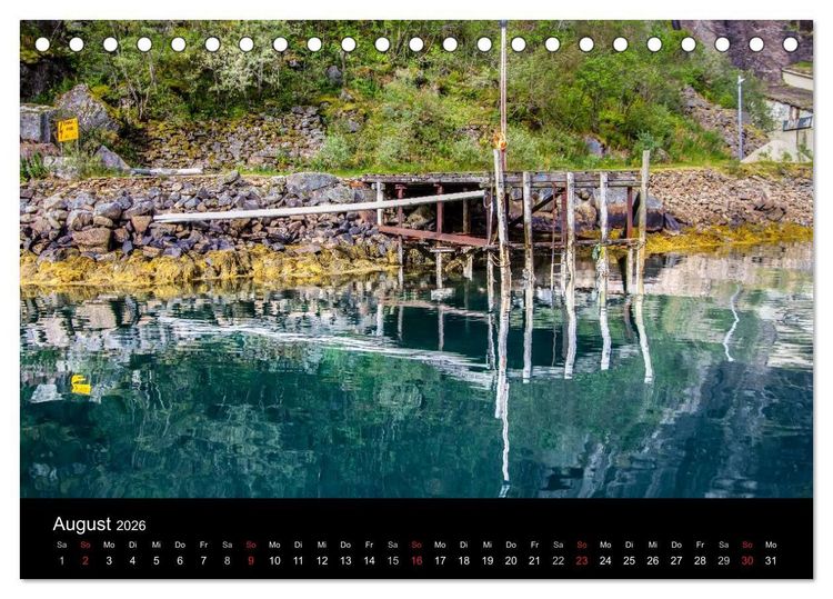 Produktbild: N&ouml;rdliches Norwegen (Tischkalender 2026 DIN A5 quer), CALVENDO Monatskalender