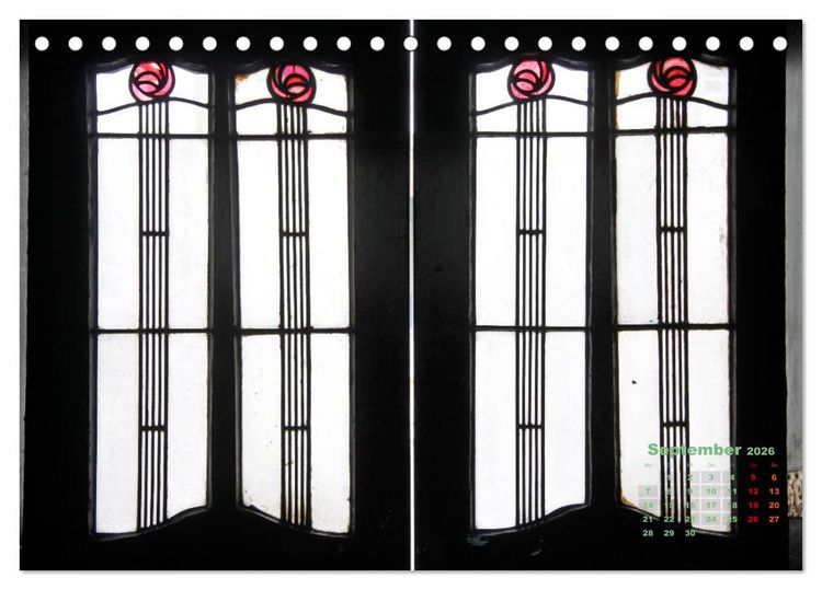 Produktbild: ArtDeco by Charles Rennie Mackintosh (Tischkalender 2026 DIN A5 quer), CALVENDO Monatskalender