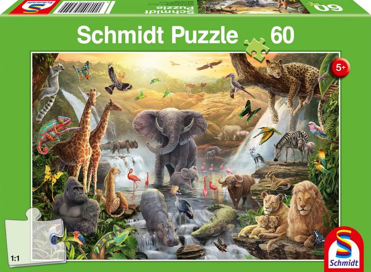 Produktbild: Schmidt Spiele - Tiere in Afrika, 60 Teile