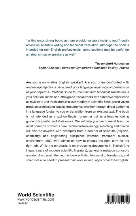 Produktbild: Practical Guide To Scientific and Technical Translation, a