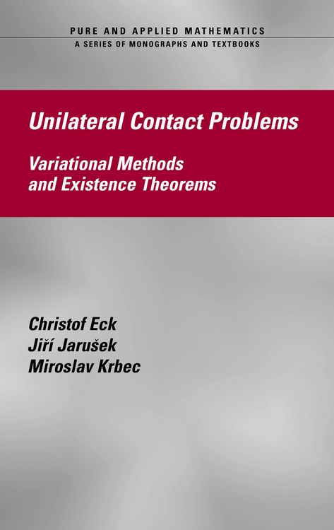 Produktbild: Unilateral Contact Problems