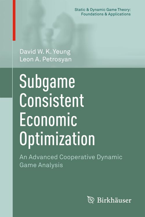 Produktbild: Subgame Consistent Economic Optimization