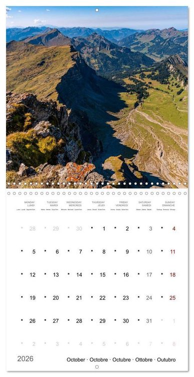 Produktbild: Light in the Bavarian Alps - Fantastic Landscapes (Wall Calendar 2026 12 &times; 12 Inch) CALVENDO 12 Month Wall Calendar