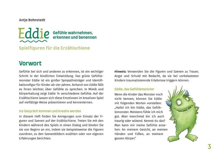 Produktbild: Eddie. Gef&uuml;hle wahrnehmen, erkennen und benennen. Erz&auml;hlschienen-Figurenset