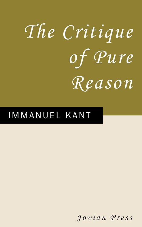 Produktbild: The Critique of Pure Reason