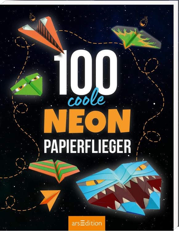 Produktbild: 100 coole Neon-Papierflieger