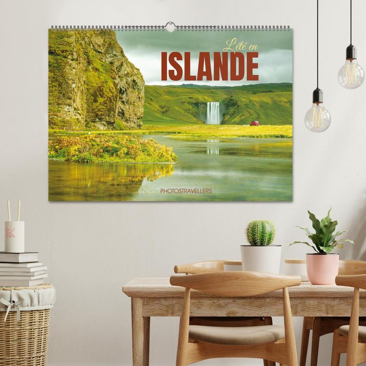 Produktbild: L'&eacute;t&eacute; en Islande (Calendrier mural 2027 DIN A2 vertical), CALVENDO calendrier mensuel