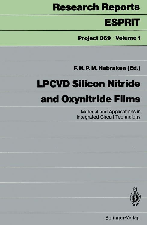 Produktbild: LPCVD Silicon Nitride and Oxynitride Films