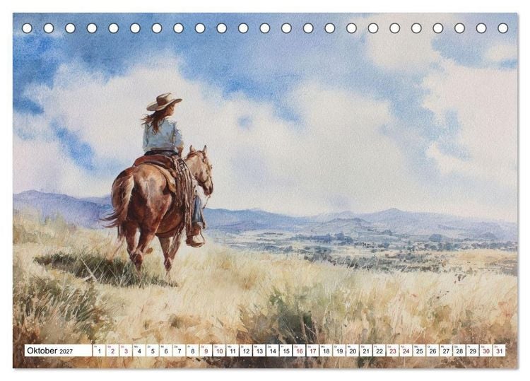 Produktbild: Western Horizonte (Tischkalender 2027 DIN A5 quer), CALVENDO Monatskalender