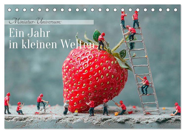 Produktbild: Miniatur-Universum: Ein Jahr in kleinen Welten (Tischkalender 2026 DIN A5 quer), CALVENDO Monatskalender