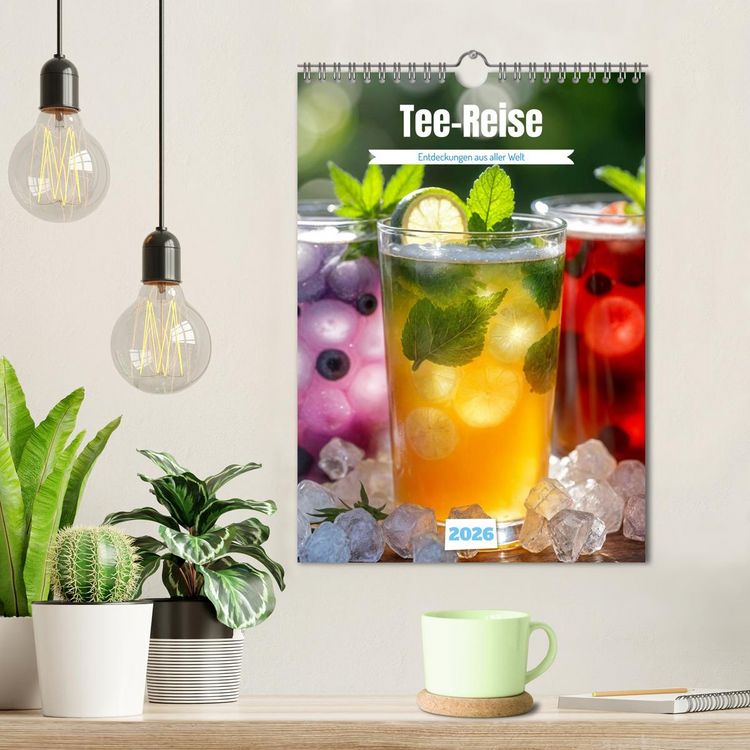 Produktbild: Tee-Reise - Entdeckungen aus aller Welt (Wandkalender 2026 DIN A4 hoch), CALVENDO Monatskalender