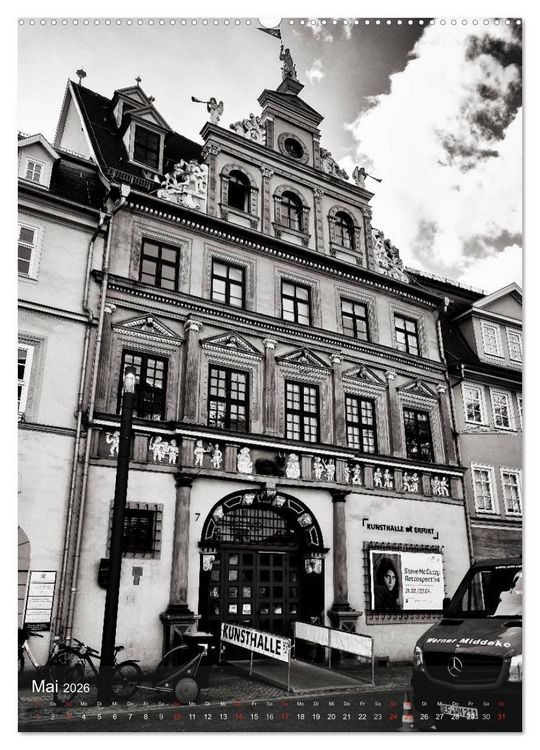 Produktbild: Ein Blick auf Erfurt (Wandkalender 2026 DIN A2 hoch), CALVENDO Monatskalender
