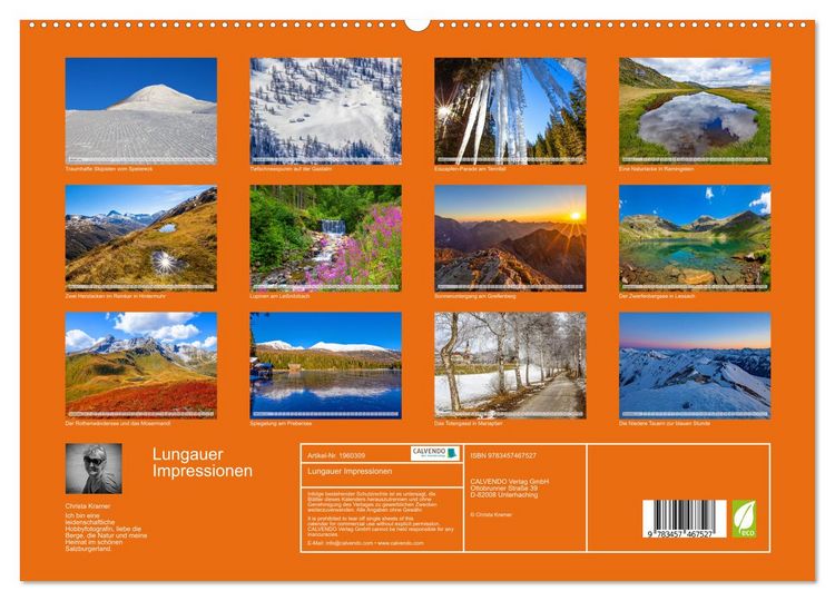 Produktbild: Lungauer Impressionen (hochwertiger Premium Wandkalender 2026 DIN A2 quer), Kunstdruck in Hochglanz