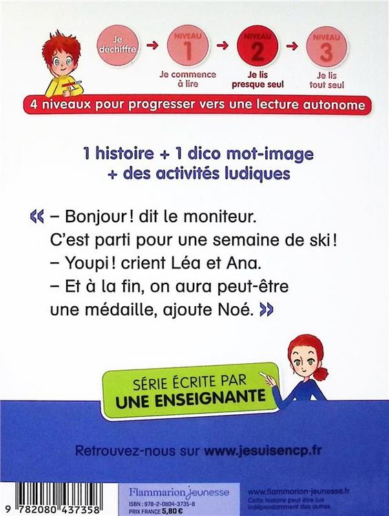 Produktbild: Je suis en CP. Vol. 40. Vive le ski ! : niveau 2