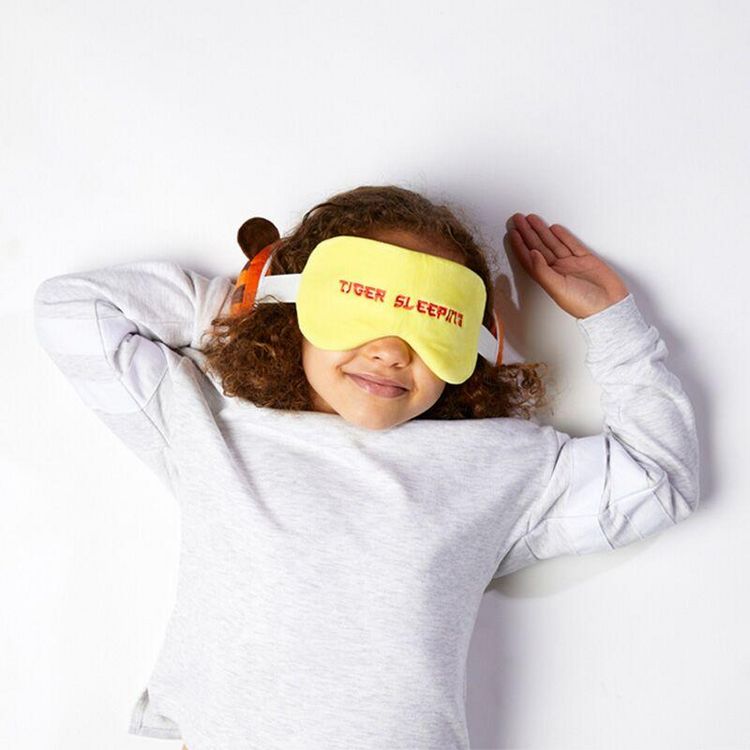 Produktbild: Relaxeazzz Pl&uuml;sch Tiger Reisekissen & Schlafmaske