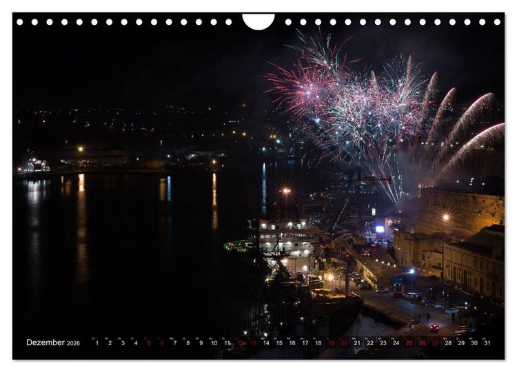 Produktbild: Valletta - Morbide Sch&ouml;nheit im Mittelmeer (Wandkalender 2026 DIN A4 quer), CALVENDO Monatskalender